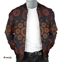Bomber Jacket - Aboriginal Dot Painting Jacket Ver02 - Men