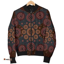 Bomber Jacket - Aboriginal Dot Painting Jacket Ver02 - Men
