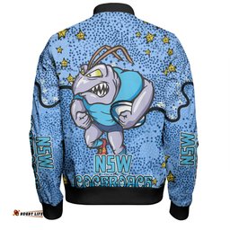 New South Wales Cockroaches Custom Bomber Jacket - Team With Dot And Star Patterns For Tough Fan Bomber Jacket