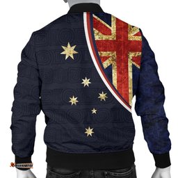 Bomber Jacket - Aus Flag Jacket Southern Cross Australia Kangaroo - Men