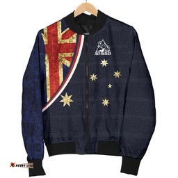 Bomber Jacket - Aus Flag Jacket Southern Cross Australia Kangaroo - Men