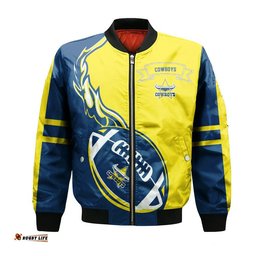 North Queensland Cowboys Bomber Jacket Flame Ball - NRL