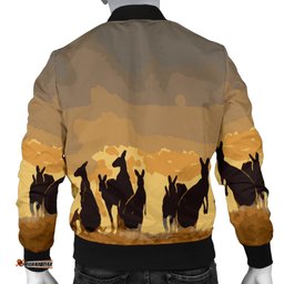 Bomber Jacket - Kangaroo Jacket Family Sunset Painting Ver02 - Men