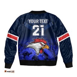 Custom Rosster Easts To Win Bomber Jacket Sydney Rugby est 1908 Boomerang Indeginous