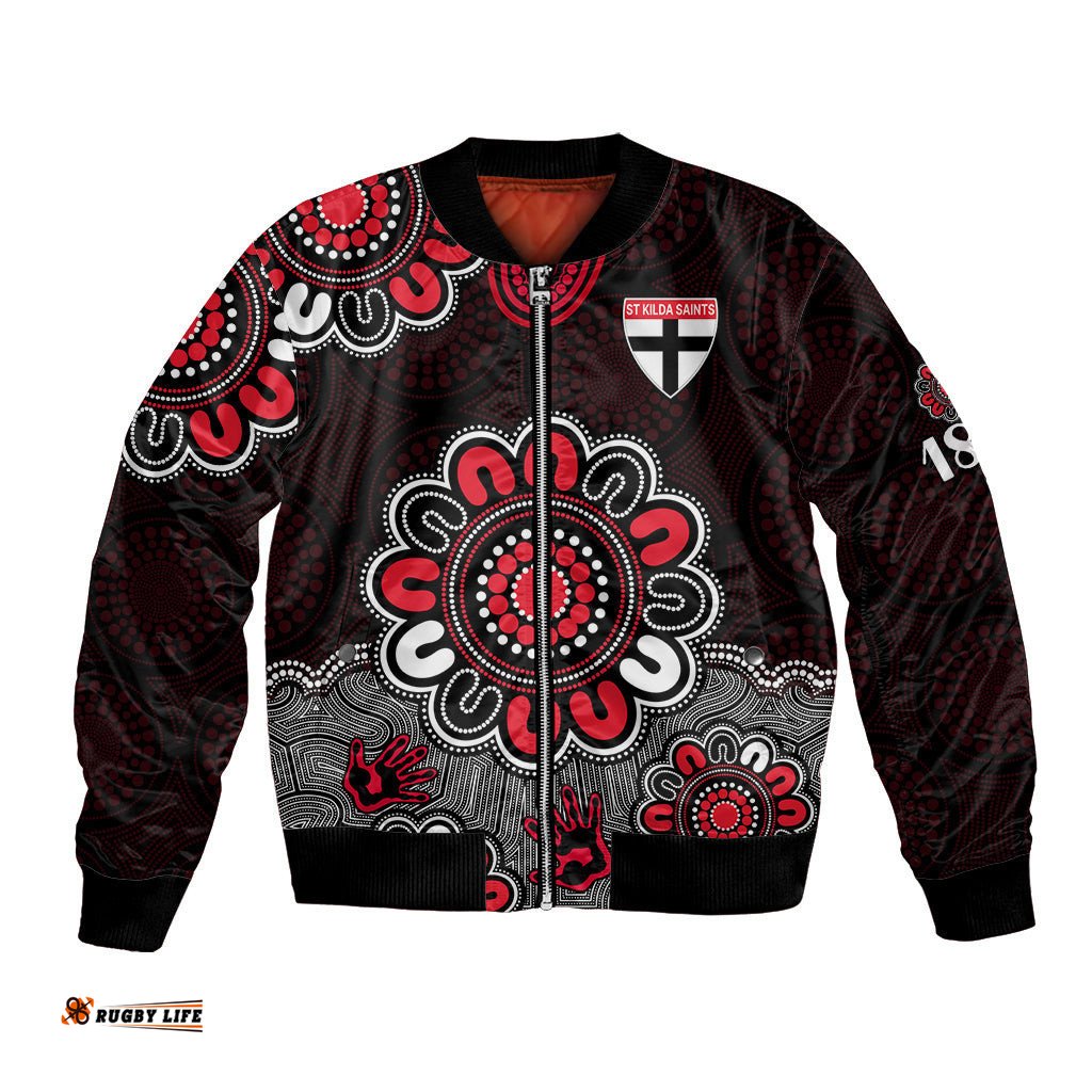AFL St Kilda Saints 1873 Aboriginal Bomber Jacket