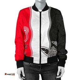 ST Kilda Women's Bomber Jacket Aboriginal