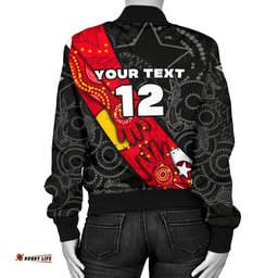 Custom Personalised Bombers Naidoc Week Women's Bomber Jacket Essendon Ingenious Spesial Version - Custom Text and Number