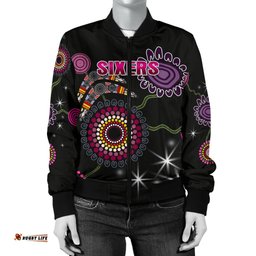 Sydney Women's Bomber Jacket Sixers Indigenous - Black