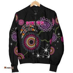 Sydney Women's Bomber Jacket Sixers Indigenous - Black