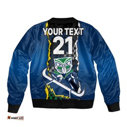 Custom Text And Number NRL Combine Warriors and Cowboys Bomber Jacket