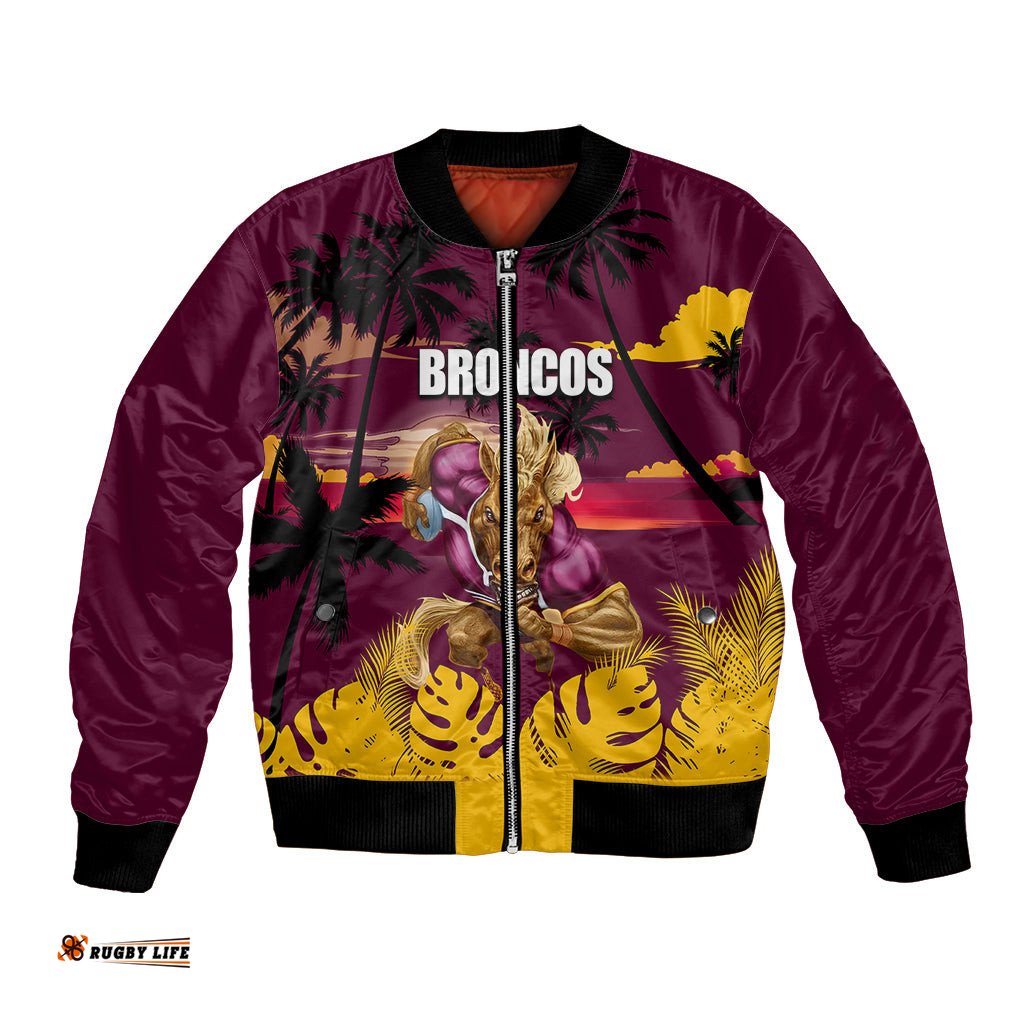 NRL Broncos Bomber Jacket Summer Vibe Style