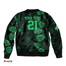 Stars Cricket Never Forget Custom Bomber Jacket ANZAC Day with Poppy Aboriginal