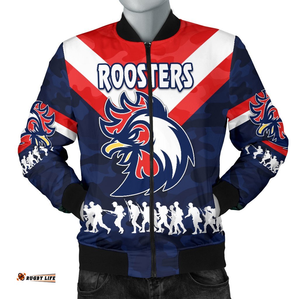 Sydney Men's Bomber Jacket Roosters Anzac Style