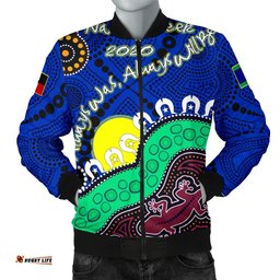 Custom Men's Bomber Jackets - Aboriginal Naidoc Week Style