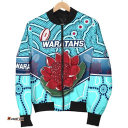 New South Wales Rugby Union Men Bomber Jacket Indigenous NSW - Waratahs