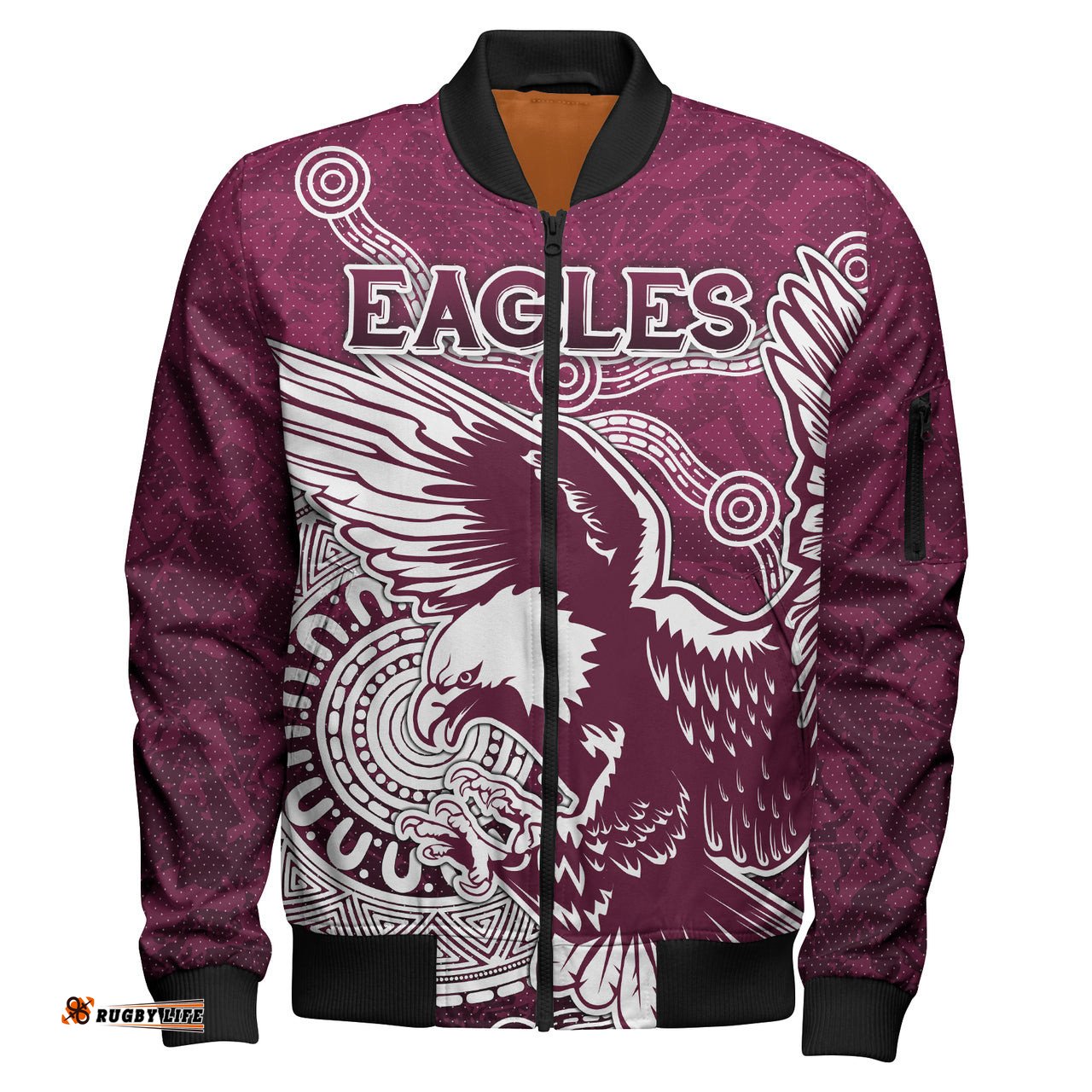 Sea Eagles Rugby Bomber Jacket - Custom Super Eagles Bomber Jacket RLT13