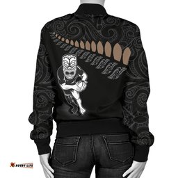 New Zealand Bomber Jacket Rugby Warrior Women