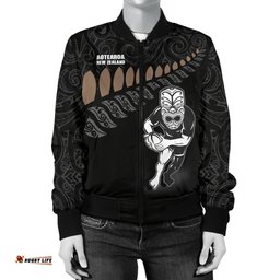New Zealand Bomber Jacket Rugby Warrior Women