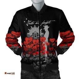 Anzac Day Men's Bomber Jacket - Remember Them