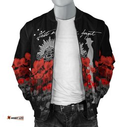 Anzac Day Men's Bomber Jacket - Remember Them