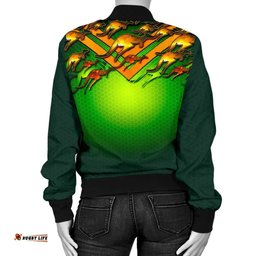 Bomber Jacket - Australian Kangaroo Jacket Aussie National Colors - Women