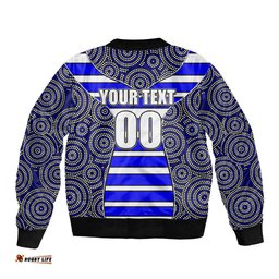 NRL - Bulldogs Bomber Jacket Mix Dot Aboriginal