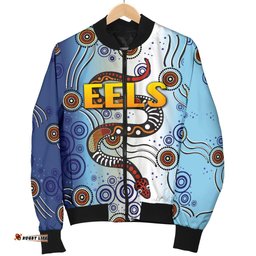 Parramatta Men Bomber Jacket Eels Simple Indigenous