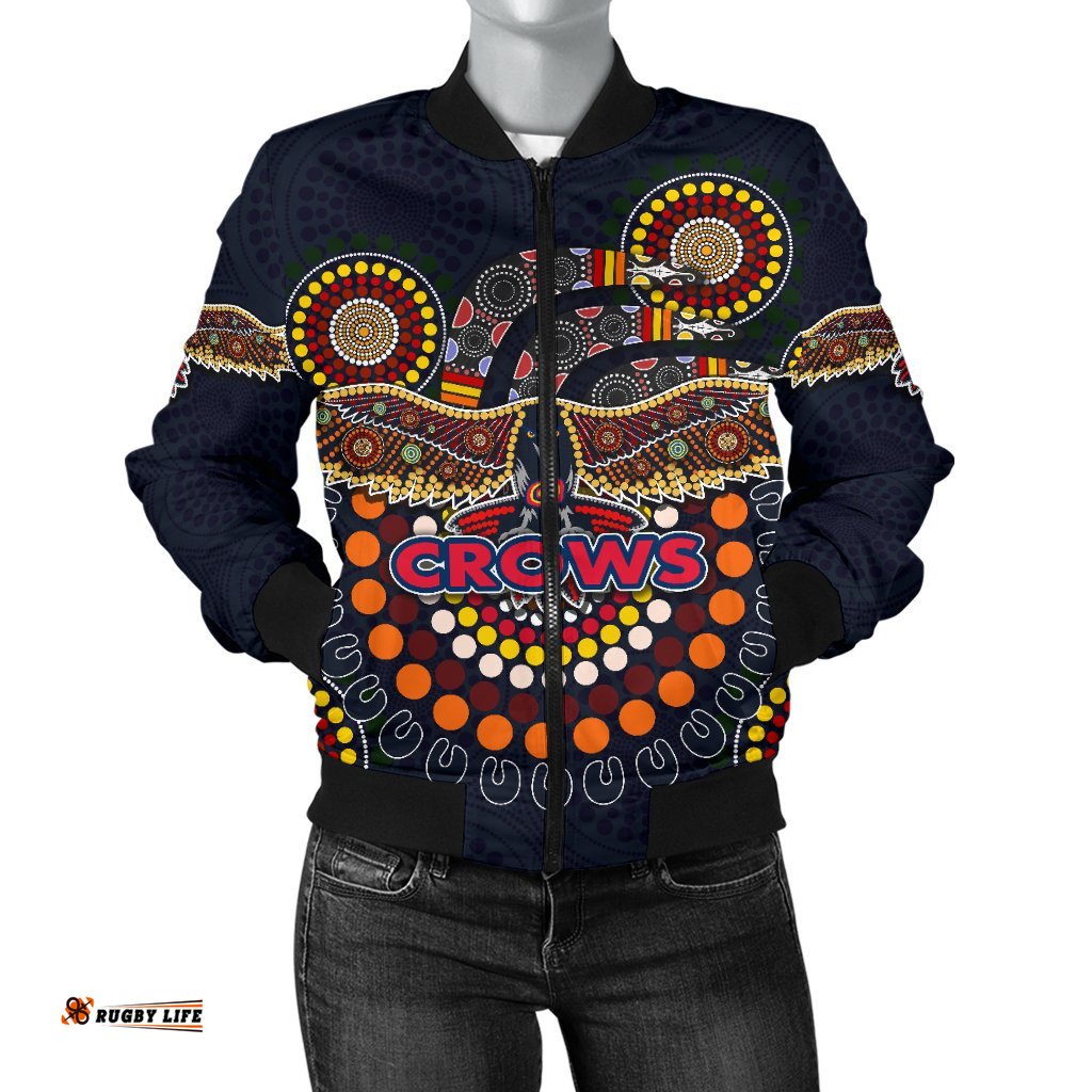 Adelaide Bomber Jacket For Women Indigenous Crows