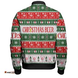 Australia Christmas Custom Bomber Jacket - Ugly Christmas Beer Bomber Jacket