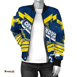 Camouflage Cowboys Anzac Women Bomber Jacket North Queensland