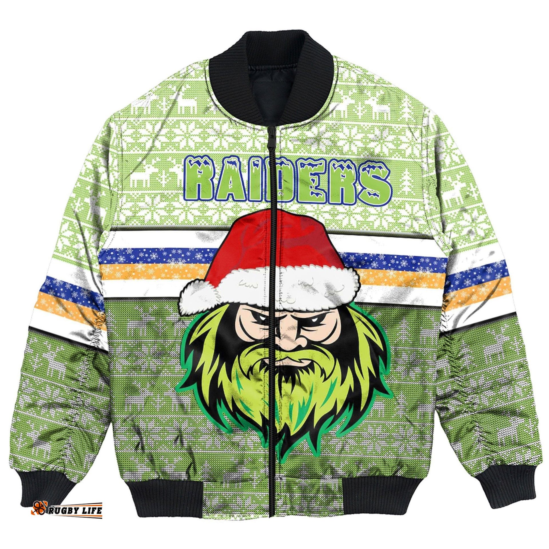 Custom Canberra Raiders Aboriginal Tattoo Bomber Jackets
