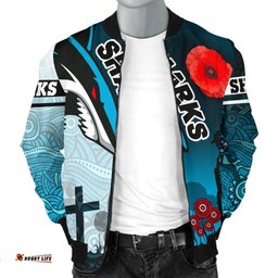 Sharks Men's Bomber Jacket Cronulla Anzac Day