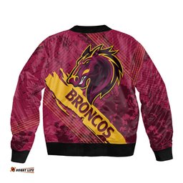 Brisbane Broncos Bomber Jacket NRL Angry Broncos