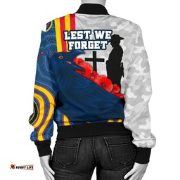 Adelaide Women's Bomber Jacket Special Crows Anzac Day