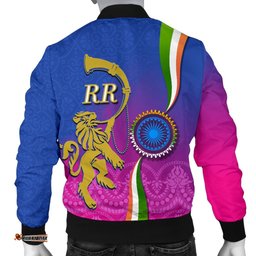 India Cricket Men Bomber Jacket Rajasthan Royals Version RR