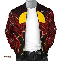 Aboriginal Personalised Men's Bomber Jacket - The Sun Always Shines
