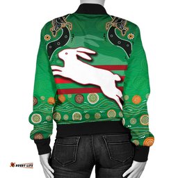 Rabbitohs Women Bomber Jacket Indigenous Green