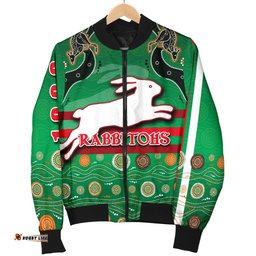 Rabbitohs Women Bomber Jacket Indigenous Green