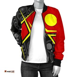 Aboriginal Women's Bomber Jacket - Indigenous Legend
