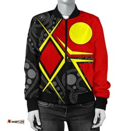Aboriginal Women's Bomber Jacket - Indigenous Legend