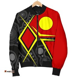 Aboriginal Women's Bomber Jacket - Indigenous Legend