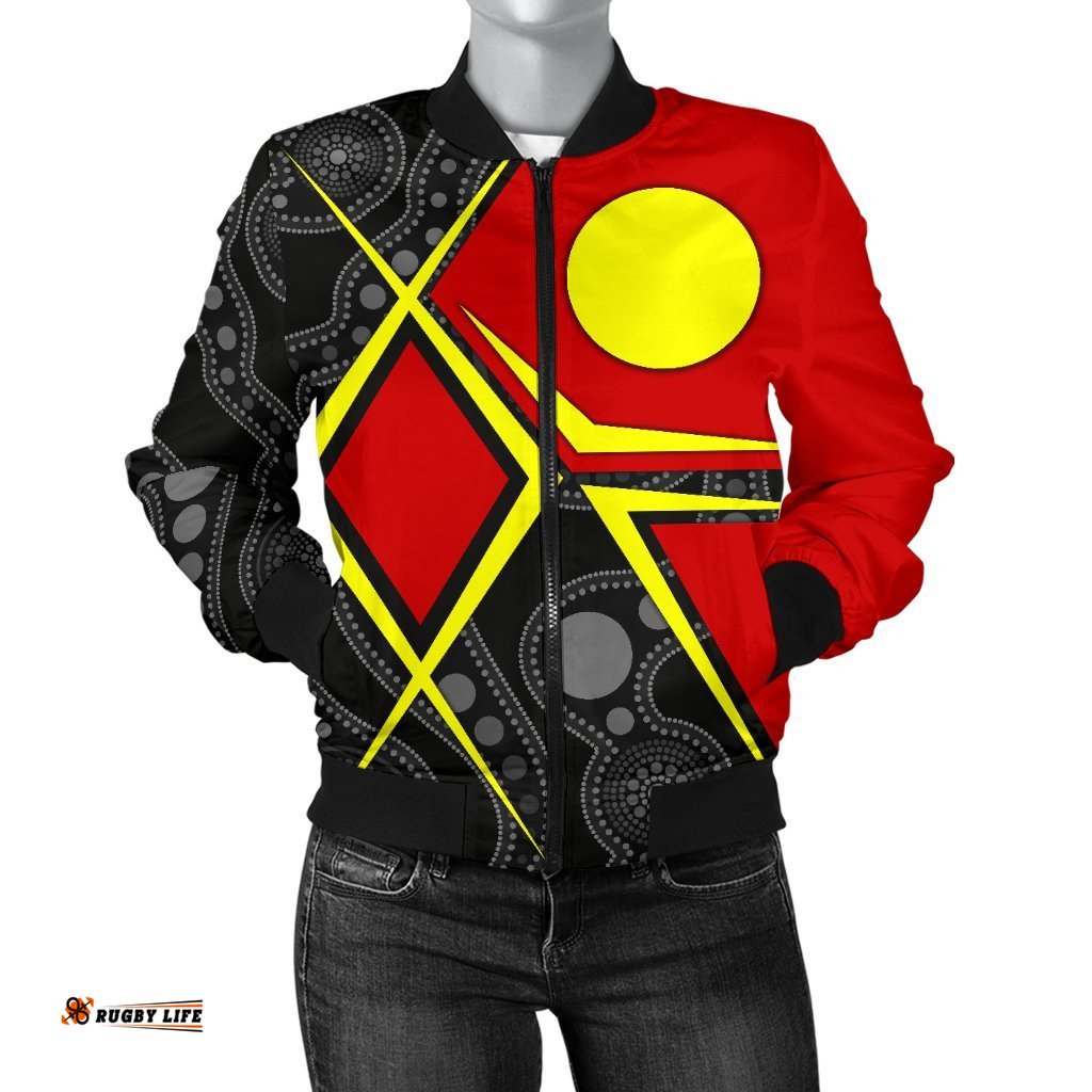 Aboriginal Women's Bomber Jacket - Indigenous Legend