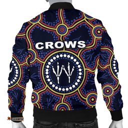 Adelaide Men Bomber Jacket Indigenous Crows Footprint