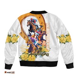Melbourne Cup Australia Bomber Jacket Horse Racing Happy 164th Anniversary