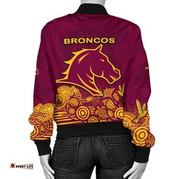Brisbane Women's Bomber Jacket Broncos Indigenous