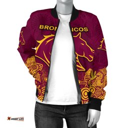 Brisbane Women's Bomber Jacket Broncos Indigenous