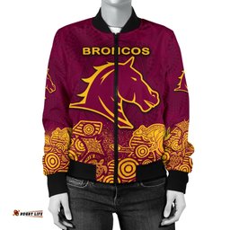 Brisbane Women's Bomber Jacket Broncos Indigenous