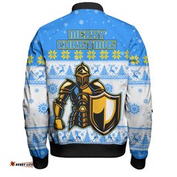 Gold Coast Titans Christmas Custom Bomber Jacket - Special Ugly Christmas Bomber Jacket