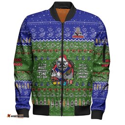 New Zealand Warriors Christmas Custom Bomber Jacket - Chrissie Spirit Bomber Jacket