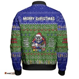 New Zealand Warriors Christmas Custom Bomber Jacket - Chrissie Spirit Bomber Jacket